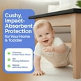 thumbnail image 3 of 18ft Furniture Edge and Corner Guards | Protective Foam Cushion | 5.3M Bumper 8 Adhesive Childsafe Corners | Baby Child Proofing Set NonToxic and Safe for Table, Fireplace, Countertop | Black, 3 of 10
