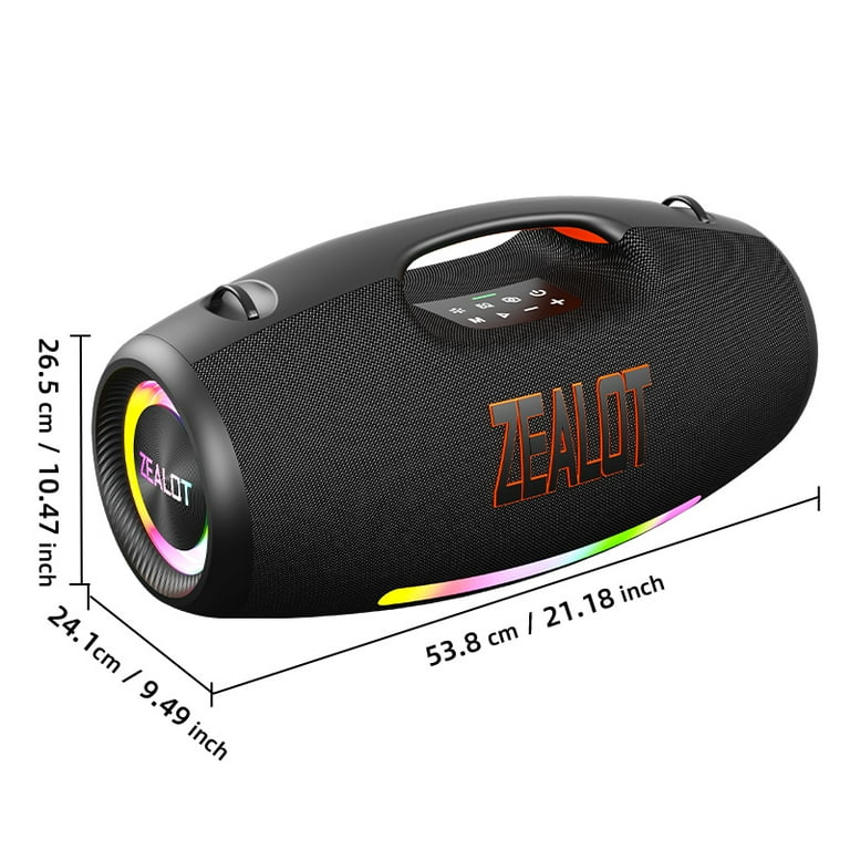 Outdoor Waterproof Bluetooth Speaker, 250W Boom Bass, IPX6 Rating