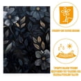 thumbnail image 2 of Black Floral Leaves Double Sided Garden Flag Decorative Weather Resistant Yard Flag, Large DIY Vertical Flag for Farmhouse Patio Lawn, 28x40 Inch, 2 of 6
