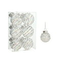 thumbnail image 3 of 6PCS Large Christmas Ornaments - 60mm White Shatterproof Hanging Balls for Xmas Tree, Holiday & Festive Decorations, 3 of 7