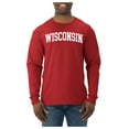 thumbnail image 2 of Wild Bobby State of Wisconsin College Style Men Long Sleeve Shirt, 2 of 6