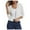 White, variant on qolati Cardigan for Women Classic Fit Open Front Solid Knit Crop Blouse Tops Outwear Lightweight Casual Business Work Cardigans Jackets