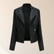 thumbnail image 1 of Chaqueta Mujer Biker Bolsillos PU Tallas grandes Moto Coat Traje de calle Ygjytge Negro T L para Mujer, 1 of 9