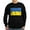 Black, variant on CafePress - Ukraine Flag Sweatshirt - Classic Crew Neck Sweatshirt