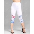 thumbnail image 2 of Leggings Talla Extra Recortados Mariposa Rosegal Leggings de talla grande, 2 of 5