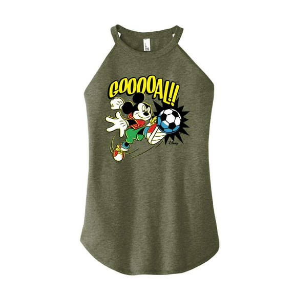Disney - Goooal - Juniors High Neck Tank Top