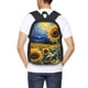 thumbnail image 4 of Easygdp Starry Sky Sunflower Mochila de Gran Capacidad Minimalista Ideal para Escuela, Viajes y Uso Diario, 4 of 6
