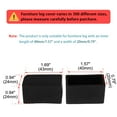 thumbnail image 2 of Unique Bargains Leg Cap Ended Tip Pad Feet Floor Protector 15Pcs 0.79" x 1.57"(20x40mm), 2 of 7