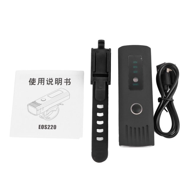 Luz delantera para bicicleta con sensor inteligente, alto brillo, 400 lm, resistente al agua, luz delantera LED para bicicleta de montaña y carretera, color negro
