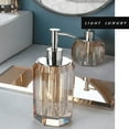 thumbnail image 3 of Dispensador de jabón líquido de alta gama for loción, champú y gel de baño, botella vacía, dispensador de jabón de lujo con luz de cristal, 3 of 5