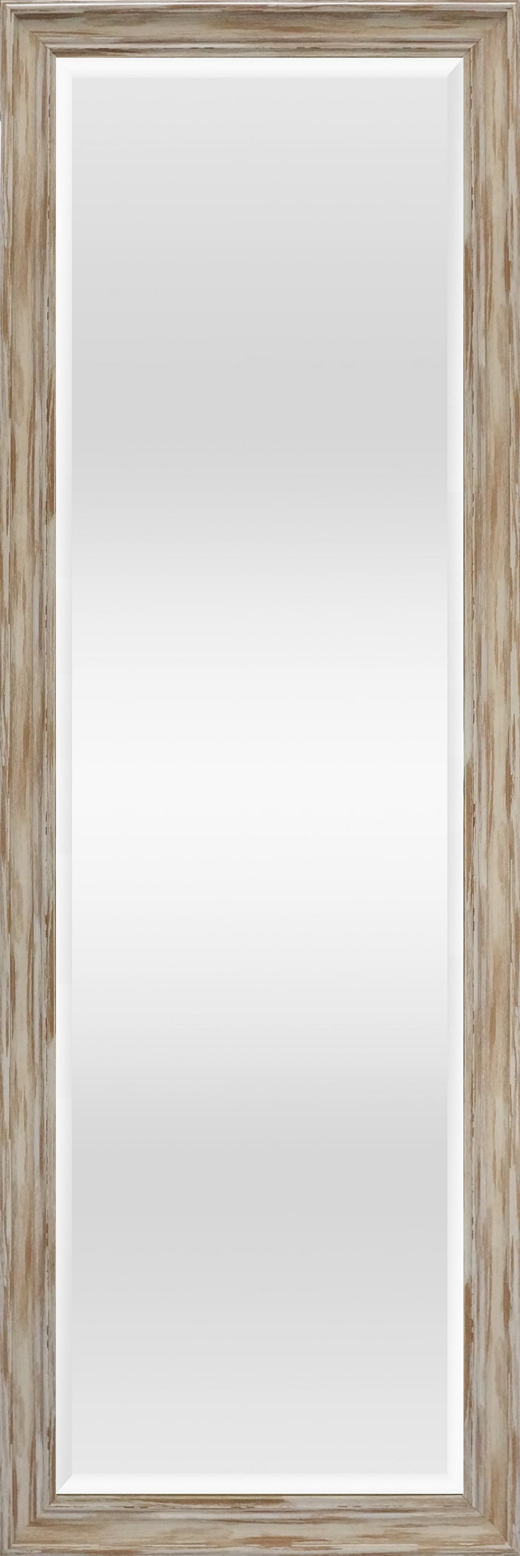 Martin Svensson Home 20 in x 62 in Antique White Wash Farmhouse Floor Mirror