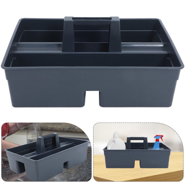 unbranded Organizador Portátil De Limpieza Con Asa Y Amplio En Azul Oscuro