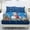 Christmas Duck, variant on Bulopur Gingerbread Man 3 Pieces Bed Sheet Set Easy Care Washable Bottom Bedsheet Non‑Slip Design Holiday Gift for Family Friends