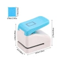 thumbnail image 3 of 0.9x1.1 Inch Postage Stamp Shape Paper Punch, Retro Rectangle Hole Punch for Scrapbooking, Journaling, Card Making, DIY Crafts – Handheld Craft Punch for Cardstock, Paper, Vellum (1PC), 3 of 7
