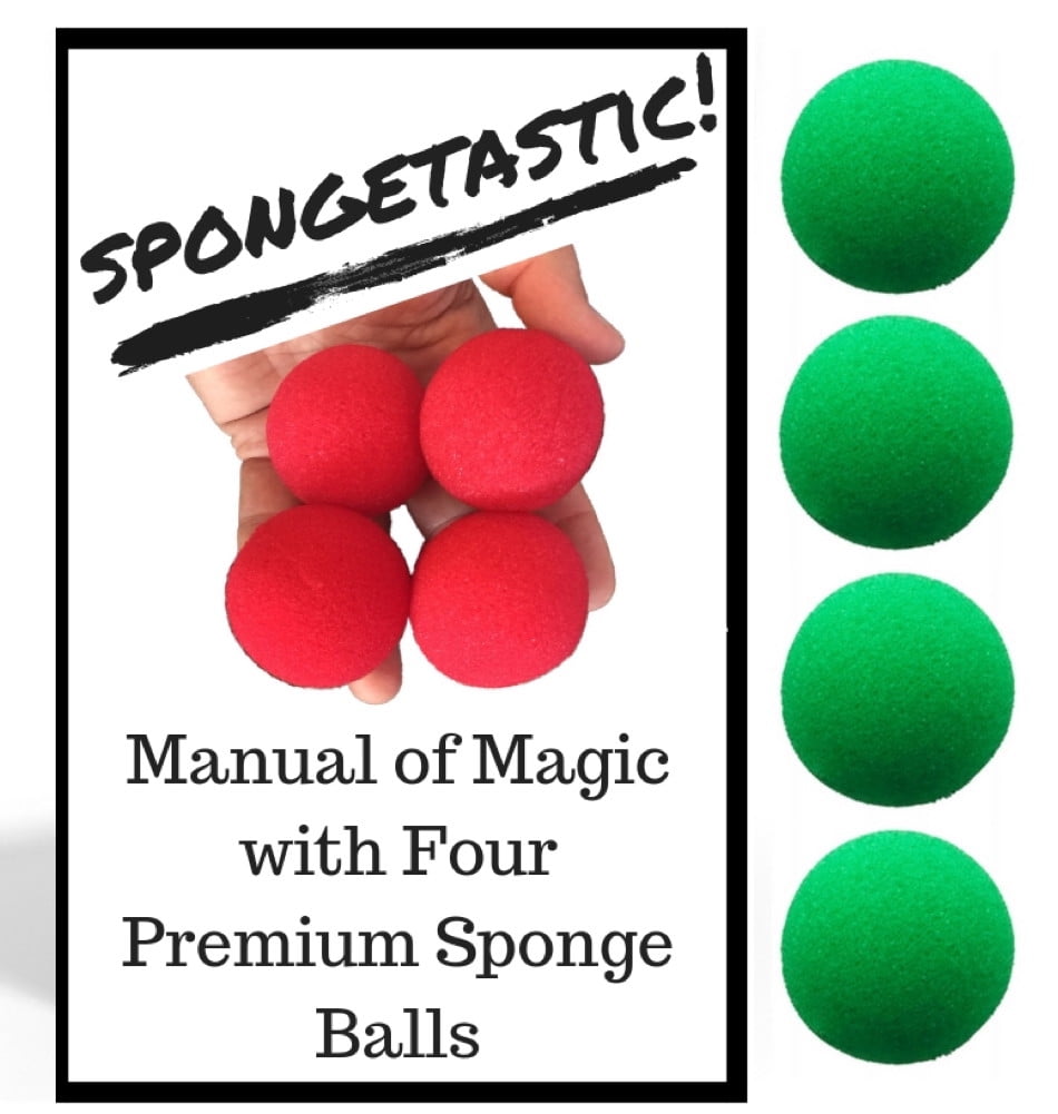 8 PACKS OF RED MAGIC FOAM SPONGE BALLS WITH INSTRUCTIONS MAGICIAN TRICK 1.25" 