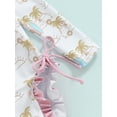 thumbnail image 6 of Bagilaanoe Newborn Baby Girl One-Piece Swimsuit Print Long Sleeve Zipper Rashguard Swimwear + Sun Hat 3M 6M 12M 18M 24M Infant Summer Bathing Suit, 6 of 8