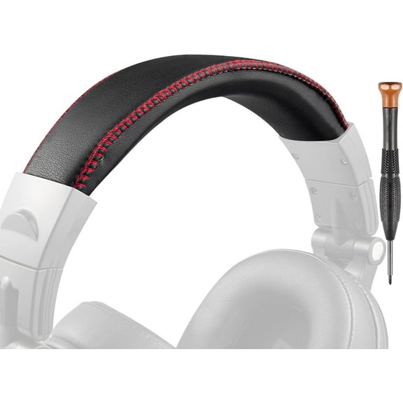 SOULWIT Protein Leather Headband Cover for Oneodio Pro-10/Pro-30/Pro-50/Studio Monitor & Mixing DJ/A71/A70/Studio Wireless C/Studio Pro-C Y80B Headphones, Replacement Headstrap Pad Repair Part