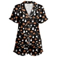 thumbnail image 4 of Angala Halloween Pajamas Women Graphic Pjs Outfits Womens Short Pajamas Set, 4 of 4