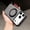 Gray, variant on Compatible for iPhone 17 Pro Stand Case, Slim Shockproof Protective Rotating Magnetic Ring Bracket Classic PU Leather Phone Cover for iPhone 17 Pro, Gray