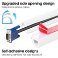 thumbnail image 3 of 39 Inch Wall Cord Hider Self Adhesive Cable Raceway Cover Kit Wire TV Office White, 3 of 4