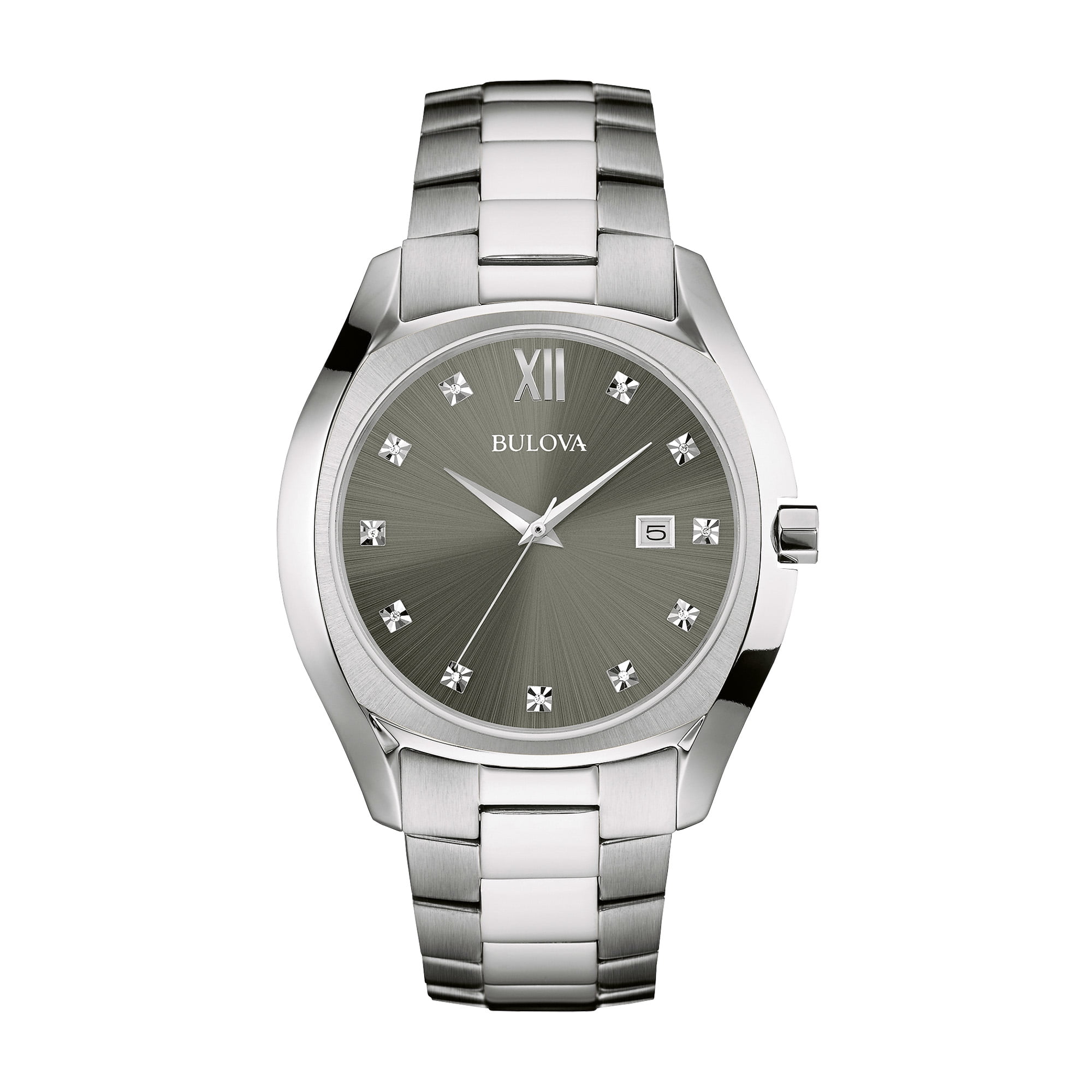 Bulova Men's Classic Stainless Steel Silver-Tone Watch 96B220 