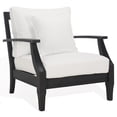 thumbnail image 4 of Safavieh Couture Martinique Coastal Patio Armchair, Black/White, 4 of 11