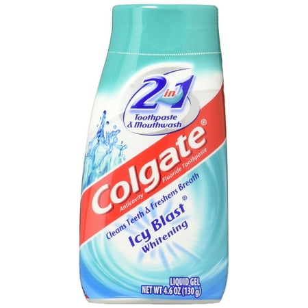 Colgate 4.6 OZ Icy Blast Whitening 2-in-1 Toothpaste & Mouthwash (3