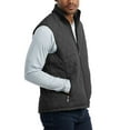 thumbnail image 3 of Men’s Diamond Quilted Puffer Vest Full Zip Up With Zippered Pockets Stand Collar Lightweight Causal Sleeveless Jacket Warmth Fall Winter Menswear Tops, 3 of 3