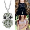 thumbnail image 2 of Womens Necklaces Trendy Women'S Jewelry Valentine's Day Gift, Women Necklace, Owl Pendant Diamond Sweater Chain Long Necklace Jewelry, 2 of 9