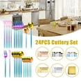 thumbnail image 1 of HOTBEST24 Pieces Stainless Steel Tableware Suit Tableware Cutlery Set For Home Restaurant Party  Dinner Forks/Spoons/Knives  Square Edge & Mirror Polished  Dishwasher Safe, 1 of 9
