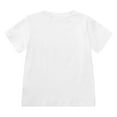 thumbnail image 5 of MIXUE Toddler Girls Tops & T-Shirts Easter Bunny Diy Print Crew Neck Short Sleeve Tops Pullover Tee Shirts Streetwear,White,2-3 Years, 5 of 5