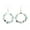 Fluorite, variant on 10pairs Natural Healing Quartz Gemstone Round Dangle Hook Women Stone Earrings-Garnet