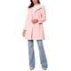thumbnail image 2 of Abrigo de cuello alto Inspire Chic para mujer, abrigo de invierno de manga larga, color rosa, 2 of 6