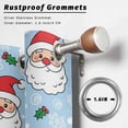thumbnail image 2 of Outdoor Curtains for Patio Waterproof, Merry Christmas Outdoor Privacy Panels Grommet, Santa Claus Xmas Winter Leaves Snowflake Sky Blue Blackout Outside Curtains for Porch/Cabana 54"x84", 1 Panel, 2 of 8