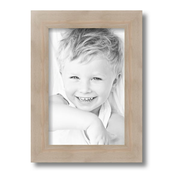 ArtToFrames 8x12 Inch Clear Stain Picture Frame, This White Wood Poster Frame is Great for Your Art or Photos, Comes with Regular Glass (4290)