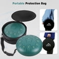 thumbnail image 5 of EASTROCK 12-Inch Steel Tongue Drum - 13-Note C Key Handpan with Bag, Mallets & Songbook for Meditation & Yoga&Party (Green), 5 of 8