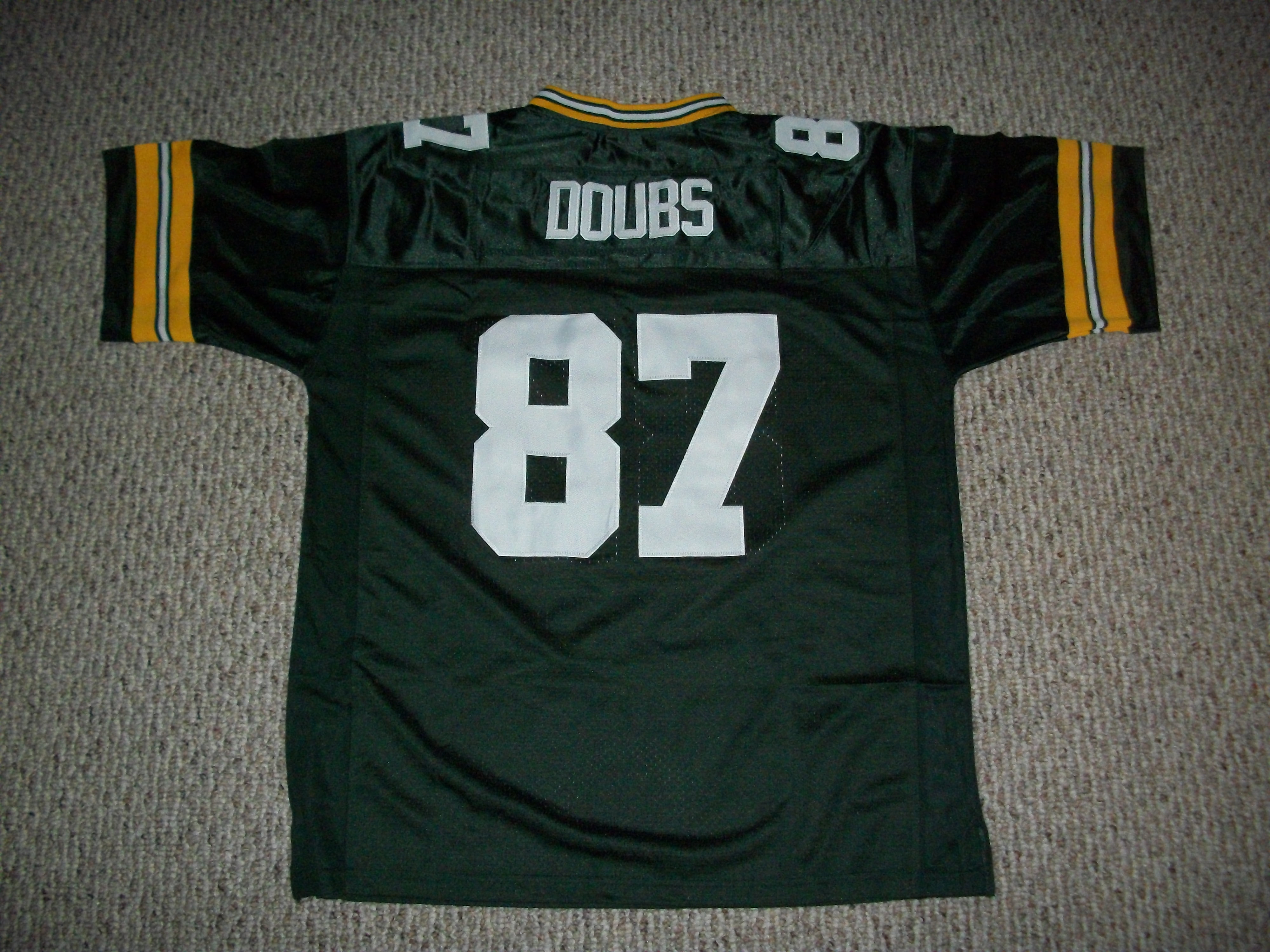 Unsigned Romeo Doubs Jersey #87 Green Bay Custom Stitched Green Football  (NEW) No Brands/Logos Sizes S-3XLs