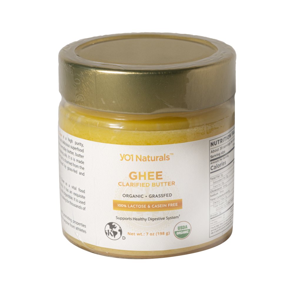 YO1 Naturals Organic Ghee Clarified Butter Supports a Healthy