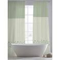 thumbnail image 5 of Sage Green Botanical Sheer Curtains 84 Inch Length 2 Panels Set, Spring Floral Leaf Voile Window Treatment Rod Pocket Curtains Sheers Drapes for Bedroom/Living Room/Kitchen 52"x84"x2, 5 of 7