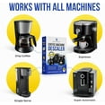 thumbnail image 2 of Descaling Powder Solution (6-Uses) Coffee Machine Descaler Cleaner | Compatible with Breville Nespresso Delonghi Ninja | To Descale Automatic Coffee Pots & Makers & Espresso Machines, 2 of 8
