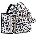 thumbnail image 1 of Mochila Pañalera ROSEGIN de 35L Impermeable con Diseño Acolchado y Estampado de Vaca, 1 of 7