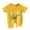 Yellow, variant on Baby Boys Romper Newborn Baby Boy Summer Outfit Romper Short Sleeve Print Jumpsuits Cute Infant Waffle Clothes Yellow Size,3-6 Months