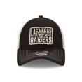thumbnail image 2 of Men's New Era  Black/Natural Las Vegas Raiders  Devoted Trucker 9TWENTY Snapback Hat, 2 of 6