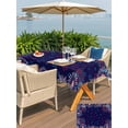 thumbnail image 5 of Outdoor Tablecloths with Umbrella Hole & Zipper, Independence Day Rectangle Tablecloth 52x70 Inch, Blue Fireworks US Flag Stars Sparklers Modern Waterproof Table Cloth, Patio/Pool Table Covers, 5 of 8
