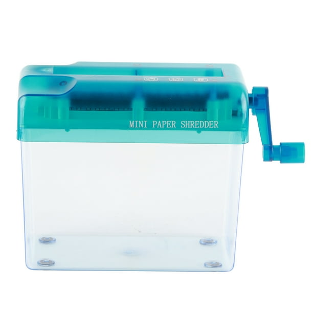 Mini trituradora de papel, Mini trituradora de papel manual Trituradora manual de escritorio Trituradora manual con almohadillas antideslizantes Integración perfecta NikouMX herramienta