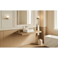 thumbnail image 3 of Modern Bathroom Vanity 20" x 14" Solid Surface Vessel Bathroom Sink Basin in Matte White,Wooden Bathroom Vanity, 3 of 7