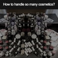 thumbnail image 5 of Bolsa de maquillaje grande con cremallera, organizador de cosméticos de viaje para mujeres y niñas, 5 of 5