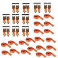 thumbnail image 6 of Heavy Duty 1.5" × 15' Ratchet Tie Down Straps J Hooks Orange 4000 LBS 20 Pack, 6 of 9