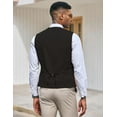 thumbnail image 4 of COOFANDY Men's V-Neck Sleeveless Slim Fit Jacket Casual Suit Vests, 4 of 7