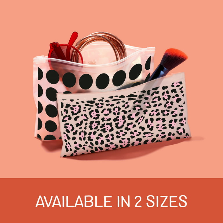 Ziploc Brand Chic Collection Skinny Stuff Accessory Bags, 5 Bags 